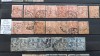1902 Franta Mouchon retusat Y.T.124,125,127-24 val.-stamp., Stampilat