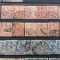 1902 Franta Mouchon retusat Y.T.124,125,127-24 val.-stamp.