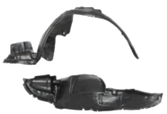 Carenaj roata Subaru Forester (Sg), 10.2002-07.2005, partea Dreapta, Fata, 59110SA002, 7241FP1T pentru versiuni fara bara SPORT/STI