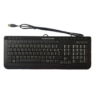 Tastatura ALIENWARE, layout: elvetiana, Multimedia, USB, Negru foto