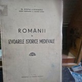 Romanii in izvoarele istorice medievale - G. Popa Lisseanu
