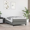 VidaXL Saltea de pat cu arcuri, gri &icirc;nchis, 80x200x20 cm, textil 347675