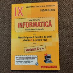 Manual de informatica intensiv clasa a IX X A Tudor Sorin