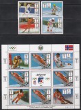 Paraguay 1989 - Jocurile Olimpice de iarnă - Lillehammer, Serie + Bloc, MNH