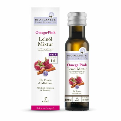 Amestec de ulei de in Omega Pink bio 100ml Bio Planete foto