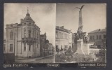 Carte Postala Romania Dobrogea Constanta Bazargic - Banca Panaitescu si Monumentul Eroilor