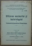 Utilizarea vaccinurilor si bacteriofagului in tratamentul tifozei aviare/ 1936, Alta editura