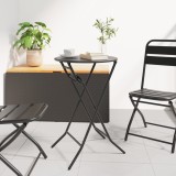 Gossi masa plianta pentru gradina antracit &Oslash;50x72 cm otel