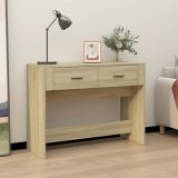 Cumpara ieftin Măsuță consolă, stejar sonoma, 100x39x75 cm, lemn prelucrat