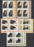 ROMANIA 2008 LP 1799 URSI BLOCURI DE 4 TIMBRE MNH