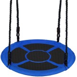 Leagan tip cuib Sersimo NS24 pentru exterior, 110 cm, reglabil, albastru-negru