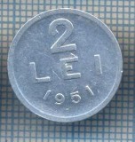 AX 735 MONEDA- ROMANIA - 2 LEI -ANUL 1951 -STAREA CARE SE VEDE