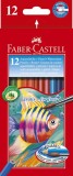 Culori Faber Castell 12/set acuarela + pensula