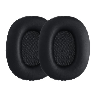 Set 2 Perne de urechi pentru casti Marshall Monitor, Kwmobile, Negru, Piele ecologica, 48134.01 foto