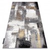 Covor DE LUXE modern 633 Abstracțiune - structural cremă / aur, 140x190 cm, Dreptunghi, Poliester