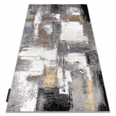 Covor DE LUXE modern 633 Abstracțiune - structural cremă / aur, 200x290 cm