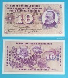 Elveţia (p#45) 10 Franken 1963 &#039;Keller&#039; UNC serie: 31U 025712