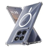 Husa antisoc pentru motorola edge 60 / edge 60 fusion, airbag magsafe, 4 colturi ranforsate, clear