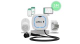 Wallbox Pulsar Max 22kW + POWER BOOST + Dock pentru cablu &ndash; Alb &ndash; 5m &ndash; Tip 2