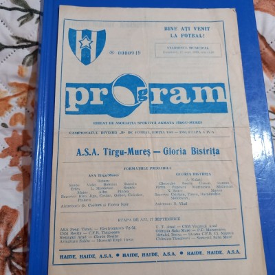program ASA TG. Mures - Gloria Bistrita foto