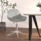 Scaun de birou pivotant, gri deschis, material textil