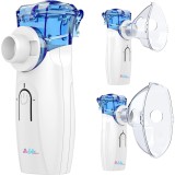 Aparat Aerosoli Sofia CONCEPT&reg;, Portabil, Ultrasonic, Tehnologie Mesh, Culoare Alb-Blue Natural