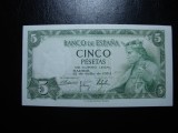 SPANIA 5 PESETAS 1954 UNC