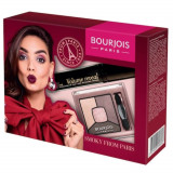 Set Bourjois Smoky From Paris, Mascara Volume Reveal Ultra Black 7.5 ml si Paleta de Farduri pentru Pleoape Smoky Stories 3.2 g, Seturi Cadou pentru F