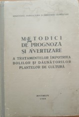 METODICI DE PROGNOZA SI AVERTIZARE A TRATAMENTELOR IMPOTRIVA BOLILOR SI DAUNATATORILOR PLANTELOR DE CULTURA