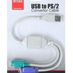 Cablu Adaptor USB la 2 PS2 Intex