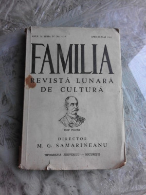 REVISTA FAMILIA NR.4-5/1941 foto