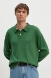 Levi&#039;s pulover de bumbac culoarea verde, light, A8623
