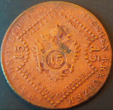 Cumpara ieftin Moneda 15 KREUZER - IMPERIUL HABSBURGIC / TRANSILVANIA , anul 1807 *cod 2109 E