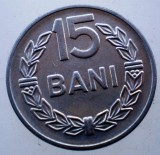 Moneda 15 Bani 1966 RSR Romania, Otel Nichelat KM#93