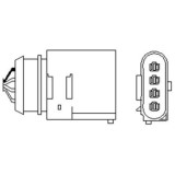 Sonda lambda Seat Ibiza 3 (6l1) 02.02-11.09; Skoda Fabia I (6y2) 08.99-03.08 , Fabia 2 (542) 12.06-12.14 ; Vw Fox Liftback (5z1 5z3 5z4) 08.03-10.15,