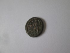 Rară! Monedă antică romană bronz Follis-Constantin I cel Mare 316-317 A.D.? Diametrul=15 mm,greutate=1,90 grame