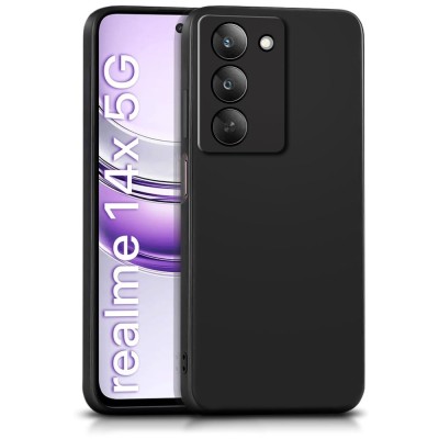 BestCase&amp;reg; Husa Slim Silicon pentru Realme 14x 5G, Negru mat foto