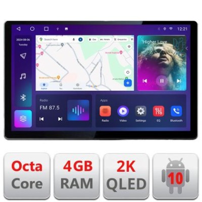 Navigatie dedicata Audi Q5 2008-2016 NON-MMI N-Q5 Edonav ecran 13&amp;quot; 2K 8 si 128 Android Waze USB Navigatie 4G 360 Toslink Youtube R CarStore Technology foto