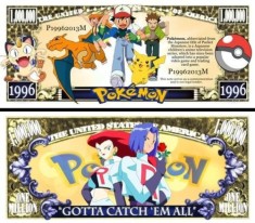 !!! SUA = FANTASY NOTE (TJ6) = DESENE ANIMATE : POKEMON - 2013 - UNC