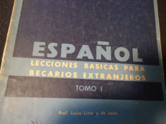 ESPANOL-LECCIONES BASICAS PARA EXTRANJEROS-TOMO1-PROFESOR LUISSA DE LEON- foto