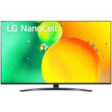 Televizor LED LG 43NANO763QA, 108 cm, Smart TV 4K Ultra HD, Clasa G