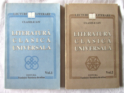 &amp;quot;LECTURI LITERARE CLASELE I-IV. Literatura Clasica Universala&amp;quot;, Vol. 1+2, 1993 foto