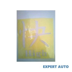 Abtibild scris chinezesc diverse scrisuri dz 21 high gri reflectorizant Alta marca Alt model #7