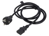 Cablu Alimentare 1,8m IEC C13 Mama PVC 3x0,75mm2