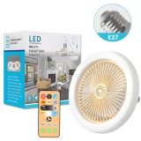 Cumpara ieftin Ventilator de tavan cu lumina, Telecomanda, 3 viteze, 10&quot;, Alb, Oem