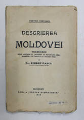 DESCRIEREA MOLDOVEI de DIMITRIE CANTEMIR , 1923 foto