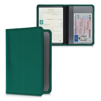 Husa pentru documente auto, Kwmobile, Verde, Neopren, 55381.78 foto
