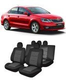 Cumpara ieftin Set Huse scaune auto dedicate SKODA Rapid 2013 - 2019 bancheta fractionata