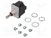 Intrerupator basculant, 3 pozitii, mod comutare (ON)-ON-(ON), DPDT, HONEYWELL - 2TL1-70 foto