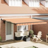 vidaXL Cortina Retractabilă galben și portocaliu 400 &times; 300 cm 3330537